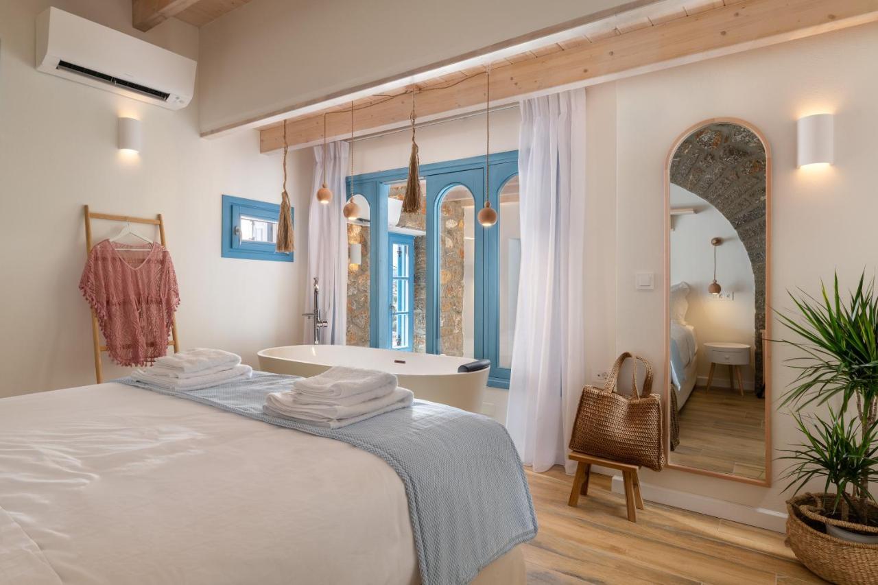 Cedrus Blue Apartment Symi Bagian luar foto