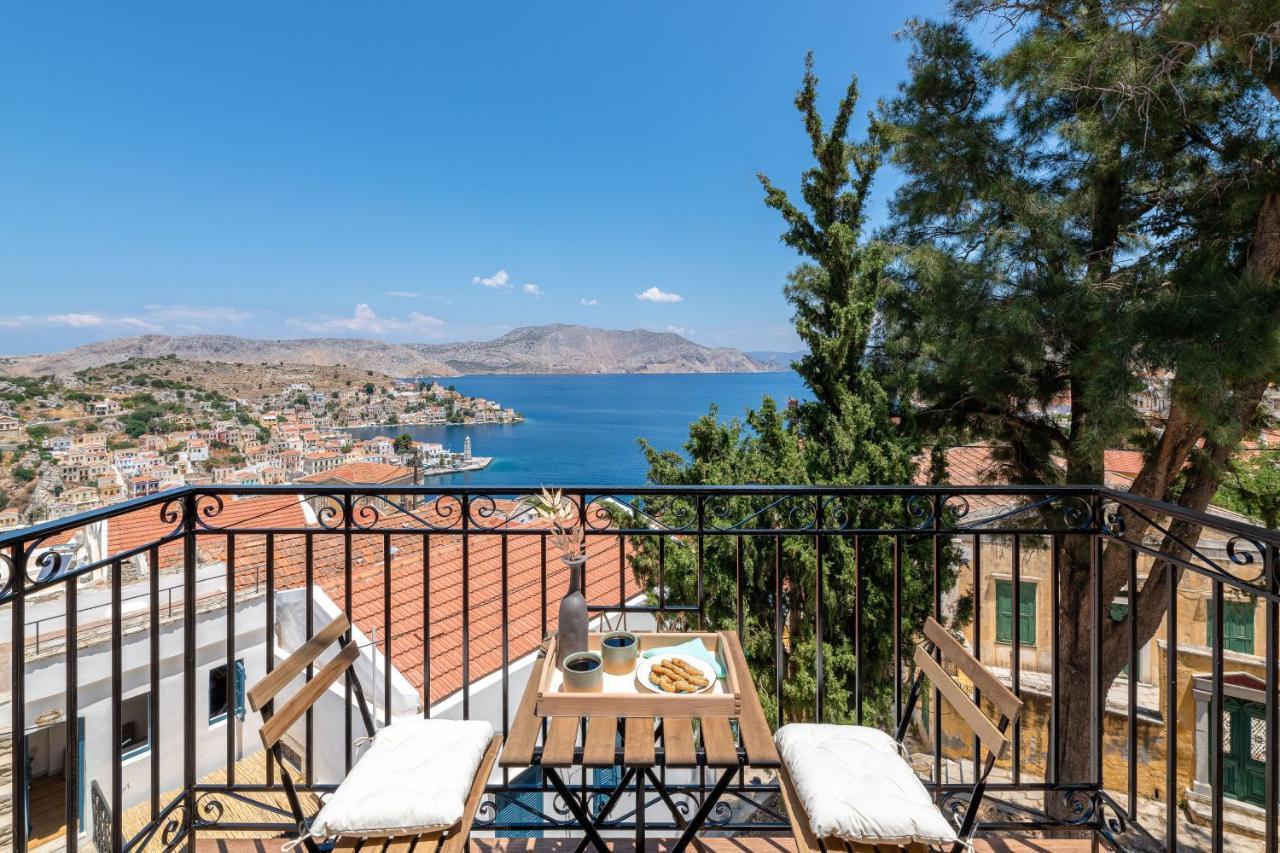Cedrus Blue Apartment Symi Bagian luar foto