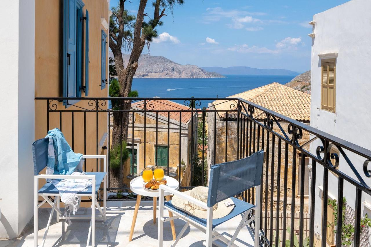 Cedrus Blue Apartment Symi Bagian luar foto