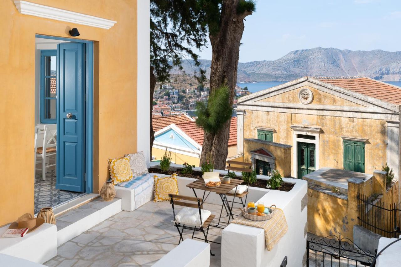 Cedrus Blue Apartment Symi Bagian luar foto