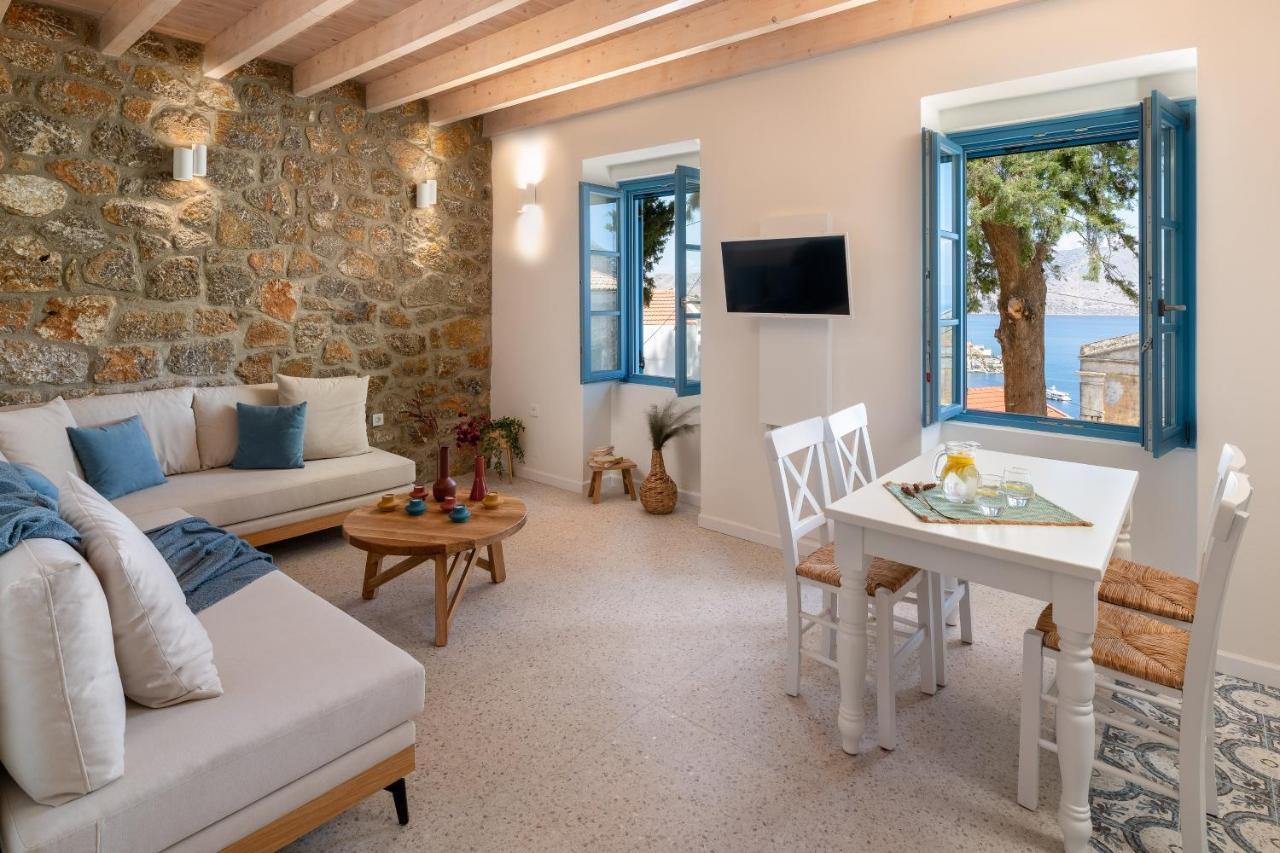 Cedrus Blue Apartment Symi Bagian luar foto